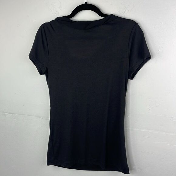 Attention Black with Ruffles tee short sleeve size Small - Picture 5 of 10